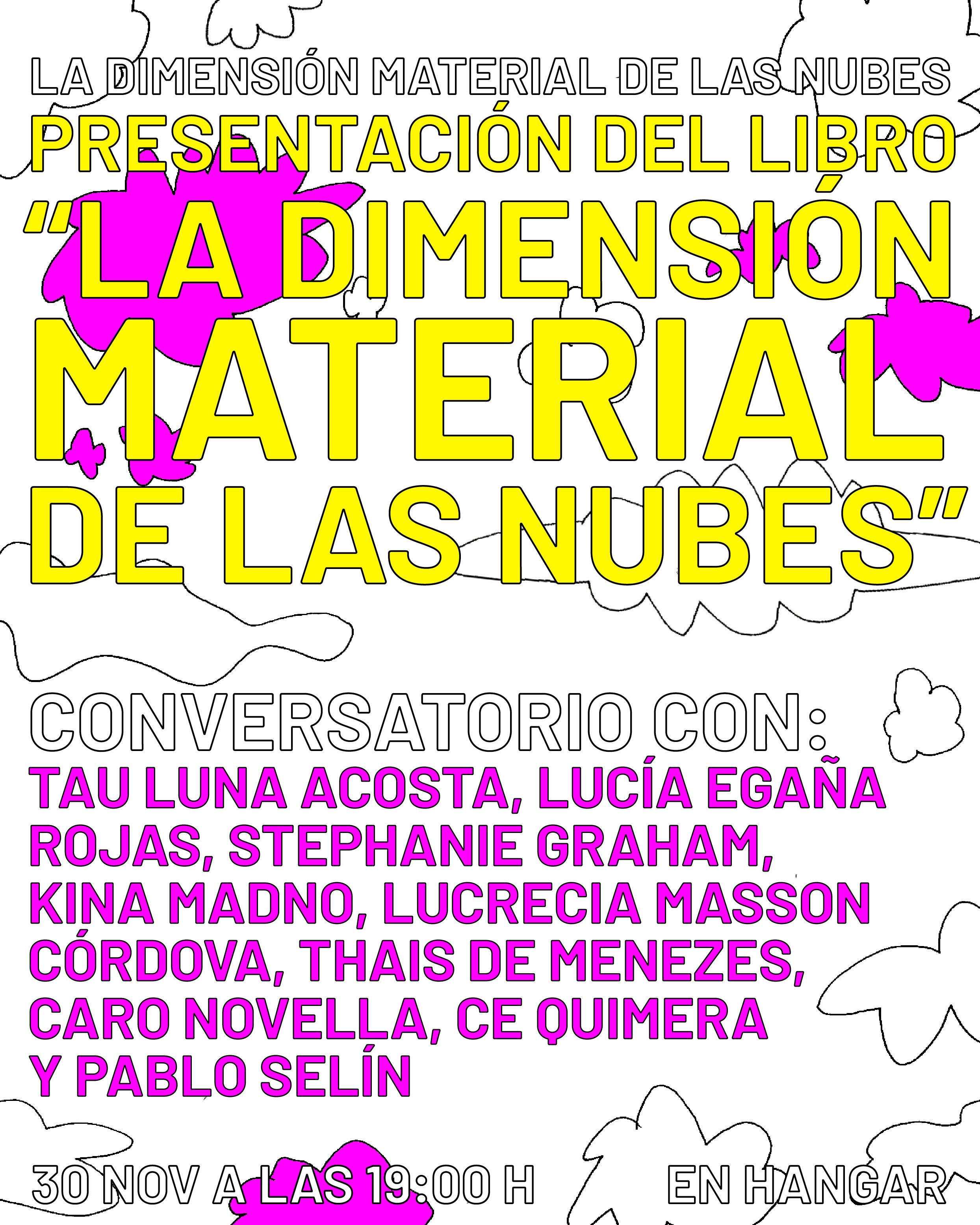 Presentación del libro “La dimensión material de las nubes”